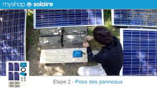 Monter son Kit Solaire AUTONOME  4 Panneaux Solaires  Convertisseur 230V  MyShop Solaire [upl. by Elimay]