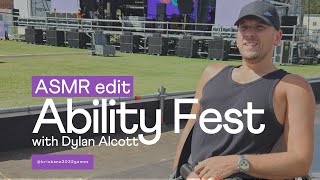 Ability Fest in Brisbane with Dylan Alcott 🤘 The ASMR edit 🤫 [upl. by Airlie637]