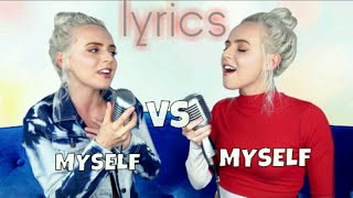 Madilyn bailey  LYRICS  Myself vs Myself  top hits from 10 years ago  lyrics time [upl. by Mori683]