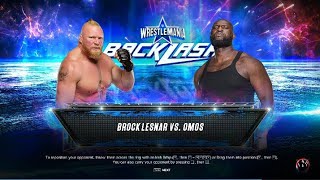 Wwe Brock Lesnar VS Omos Backlash Match [upl. by Giarc]