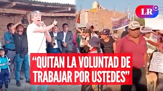 WILFREDO OSCORIMA explota ante quejas y abucheos de ciudadanos de AYACUCHO  LR [upl. by Tunnell]