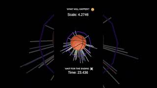 Basketball Growing amp Shrinking Game animation satisfying physics simulation adhd games autism [upl. by Moselle831]