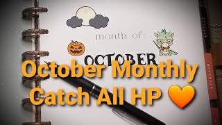 Day 6 of Fall Plannerthon October Monthly Setup  Happy Planner Catchall [upl. by Bo]