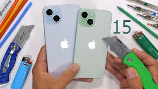 iPhone 15 Durability Test  is Aluminum better than Titanium [upl. by Yerroc]