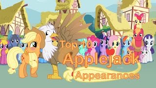 Top 10 Applejack Appearances [upl. by Janenna]