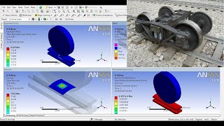 ANSYS Workbench Tutorial Video  Structural Contact Target Non Linear FE Analysis  Beginner  GRS [upl. by Mok]