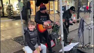 The Sheds with Sid Sympathy For The DevilRolling Stones coverBuskingIlkley Food Market31223 [upl. by Lanuk]