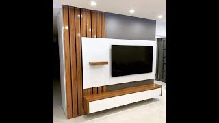 Wall TV 📺Unit Design For Bedroom  LED Wall Pannel Design Ideas Amarwoodworker [upl. by Oneida958]