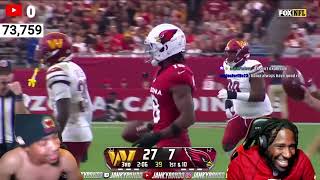 The 1 Commander Fan JankyRondo quotCommanders vs Cardinals Game Highlights  Week 4quot REACTION [upl. by Ellenig]