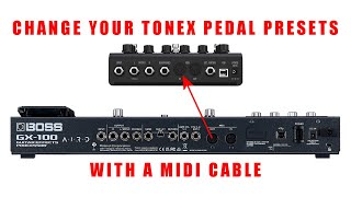 Changing Presets On A ToneX Pedal Using quotMIDIquot From A Guitar Effects Processor [upl. by Suiram]