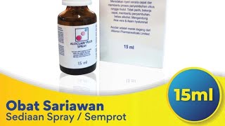 Cek Aloclair Plus Spray 15 ml  Obat Spray Sariawan Alami [upl. by Ahtanoj]