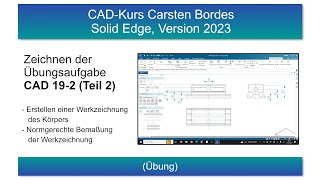 CADKurs für Solid Edge ab Version 2023 – Teil 192b [upl. by Idnil]