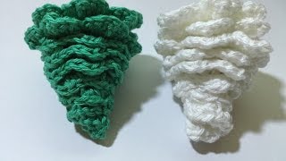 Tuto pomme de pin au crochet [upl. by Akcirret]