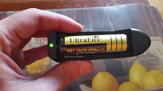 UltraFire Liion Battery Charger  18650 37V 4000mAh [upl. by Chrystal]