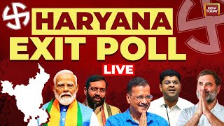 Haryana Exit Poll Live Haryana CVoter Exit Poll  Rajdeep Sardesai  Rahul Kanwal  India Today [upl. by Idnam]