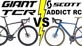 Giant TCR VS Scott ADDICT RC [upl. by Ciapas]