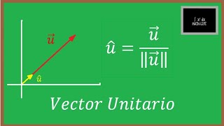 Vector unitario Demostración más ejemplo [upl. by Eibloc477]