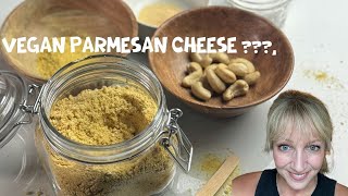 Quick Vegan Parmesan Cheese Recipe – Only 4 Ingredients No Cook [upl. by Shelagh]