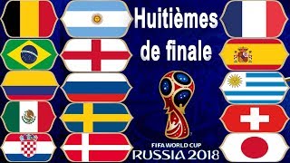 Mondial 2018 Le programme complet des huitièmes de finale Dates horaires et stades [upl. by Virgilia]