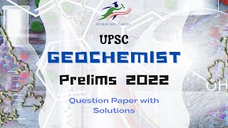 UPSC Geochemist 2022 Question Paper With Solutions  Question No 112  116 [upl. by Juback679]