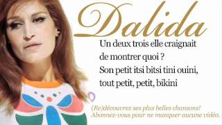 Dalida  Itsi bitsi petit bikini  Paroles Lyrics [upl. by Ezekiel433]