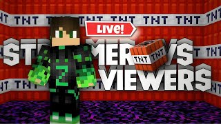 Minecraft Streamer VS Viewers TNT Game shorts minecraft [upl. by Ronalda]