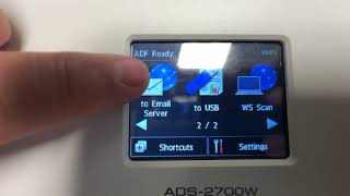 Brother ADS2700W Scan to Email with a shortcut [upl. by Fran]