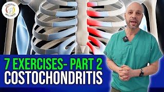 Costochondritis  Phase 2  7 Exercises [upl. by Ghassan]