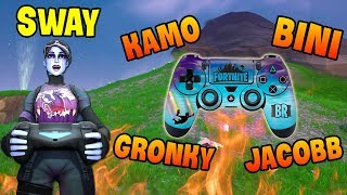 ONLY CONTROLLER PLAYERS Faze Sway Kamo  GodLike Fortnite [upl. by Erdnaek]