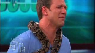 Dr Travis faces his Fear of Snakes on The Doctors [upl. by Enovad]