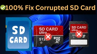 SD Card Repair 5 Methods to Fix Corrupted SD Card ✅New 202425 [upl. by Winslow]