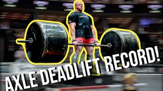 NEW Axle Deadlift WORLD RECORD  350kg772lbs [upl. by Ranite]