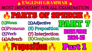 Parts of speech part 7  types  definition with examples  English grammar by Aslam sir aslamsir [upl. by Bayly292]