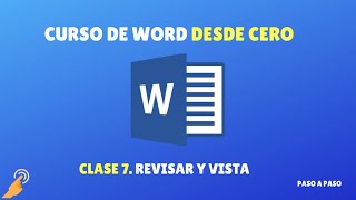 Curso de Word desde 0 Clase 7 Revisar y Vista [upl. by Ahsemal]