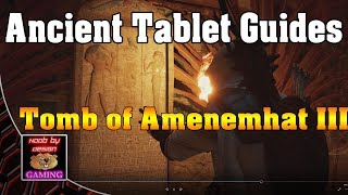 Assassins Creed Origins  Tomb of Amenemhat III  Ancient Tablet Locations [upl. by Killoran]