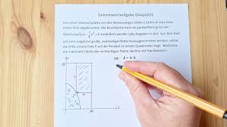 Extremwertaufgabe Glasplatte [upl. by Anir208]