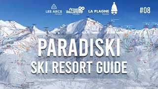 Paradiski Ski Guide Les Arcs Peisey amp Vallandry Renard La Foret Grive blue runs [upl. by Eleira]