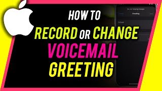 How to Record or Change Voicemail Greeting on iPhone [upl. by Hepza]