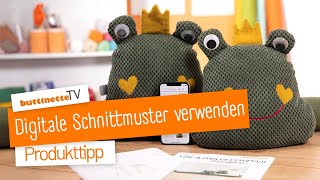 Produkttipp Digitale Schnittmuster verwenden  buttinette TV DIY [upl. by Odnomra]