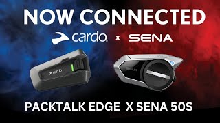 Cardo PackTalk Edge amp Sena 50S Connectivity [upl. by Atikat]