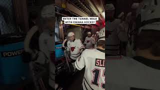 POV Enter the tunnel walk with Omaha Hockey CollegeHockey Omaha Nebraska [upl. by Charles378]