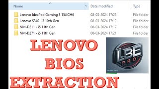 Lenovo LBE Pro BIOS Extraction 10th11th Generation [upl. by Anailil]