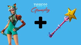 Tigress skin gameplay with star wand  Fortnite Arena [upl. by Siuol]