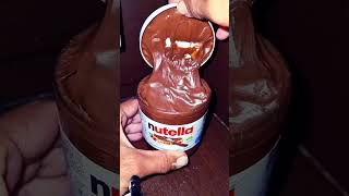 Nutella amp snacker satisfying chocolate nutella snickers notalking mukbang dessert mars [upl. by Adnalue]