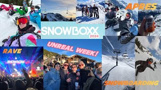 SNOWBOXX 2024 SNOWBOARING BEERS AND RAVING ON A MOUNTAIN [upl. by Nonie]