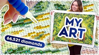 HUGE Diamond Painting in ONE WEEK [upl. by Oraneg]