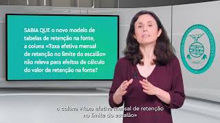 «Sabia que»  Retenção na fonte no limite do escalão [upl. by Readus876]