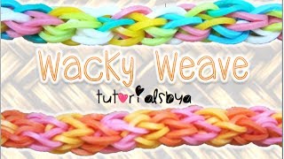 NEW Wacky Weave Rainbow Loom Bracelet Tutorial  How To [upl. by Guild476]