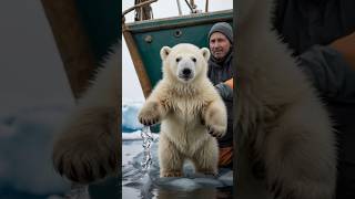 🐻‍❄️ Adorable Polar Bear Cub Saved in a Heartwarming Rescue 😍 PolarBearRescue Wildlife [upl. by Eicul302]