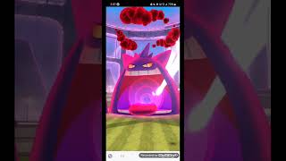 Gigantamax Gengar quad AoE Focus blast target Sludge bomb  Pokemon Go [upl. by Papp773]